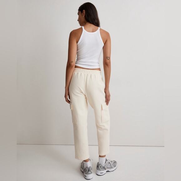Madewell Cream Pants Size Medium - Picture 4 of 5